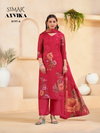 Anvika By Glossy Viscose Muslin Printed Dress Material Wholesale Market
